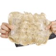 thumbnail image 2 of Extension de Chignon avec Peigne Griffe Queue de Cheval Chignon Décoiffé Chouchou Queue de Cheval Beigne Postiche, 2 of 6