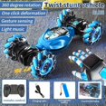 thumbnail image 1 of Voiture Jouet à Capteur de Gestes 4WD, Véhicule Tout-Terrain à Rotation Double Face avec Retournement à 360°, 1 of 5