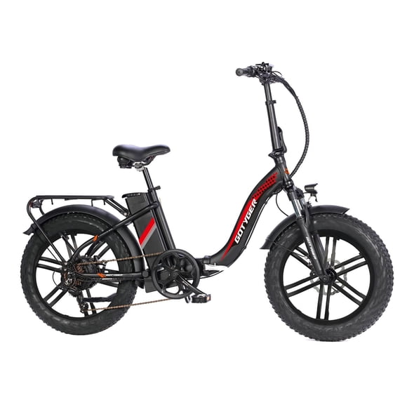 GoTyger 500W 20 in. 4.0 Fat Tire Foldable eBike