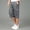 Grey, variant on Men's Casual Twill Elastic Cargo Shorts Below Knee Loose Fit Multi-Pockets Capri Long Shorts