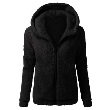 Meichang Women's Winter Sherpa Coats 2023 Fahion Casual Full Zip Up Hoodies Jackets Loose Fit Comfy Long Sleeve Warm Teddy Coats Basic Jackets