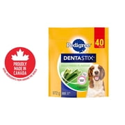 PEDIGREE DENTASTIX Oral Care Fresh Flavour Adult Dog Treats - For Medium Breeds - Reduces Plaque and Tartar Buildup - 40 Sticks