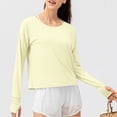 thumbnail image 3 of Pitauce Womens Sun Protection Long Sleeve T-Shirt UPF 50+ UV Rash Guard Swim Shirt Workout Hiking Running Athletic Tops Beach Cover Up, 3 of 7