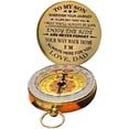 thumbnail image 3 of Luminous Compass Glowing Compass Luminous Compass Dad To Son Enjoy The Ride Gift For Camping Outdoor Activities Navigation Tool, 3 of 8