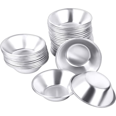 Egg Tart Mold, 35 Pack Puto Molds Tin Pans Aluminum Pie Cupcake Cake Cookie Pudding Jello Chocolate Cup Mould Baking Tool, Heat Resistant Non Stick