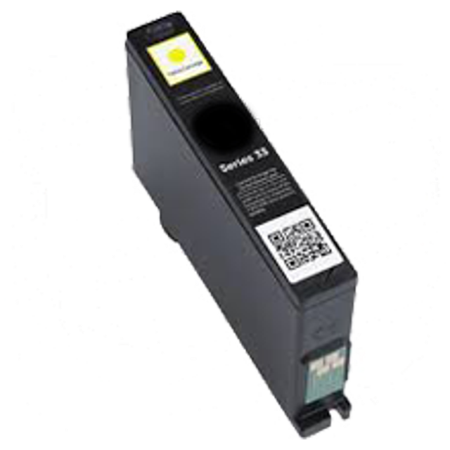 Zoomtoner Compatible DELL 331-7380 (Series 31 / 32 / 33 / 34) Cartouche d'Encre / Jet d'Encre Jaune Rendement Très Élevé pour DELL V525W