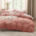 thumbnail image 1 of Bedsure Pink Clay Duvet Cover Queen Size - Soft Prewashed Queen Duvet Cover Set, 3 Pieces, 1 Duvet Cover 90x90 Inches with Zipper Closure and 2 Pillow Shams, Comforter Not Included, 1 of 6