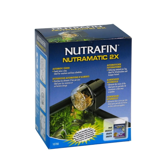 Nutrafin Nutramatic 2X Automatic Aquarium Fish Food Dispenser & Feeder