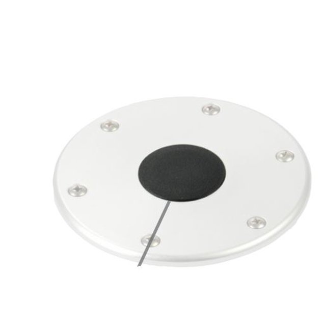 GARELICK Boat Table Pedestal Socket Plug 99139 2-1/2 Inch Diameter; Fits Hole Of 2-1/2 Inch Diameter Socket Bases; Aluminum; Single
