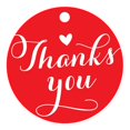 thumbnail image 1 of 100 PCS Personalized Thank You Hang Tags Custom Wedding Favors Gift Circle Paper Tags, 1 of 1
