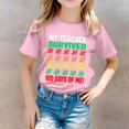 thumbnail image 2 of Hauts pour Filles Décontractés Imprimés Col Rond Manches Courtes pour Filles - et T-Shirts Confortables pour un Usage Quotidien, 2 of 6