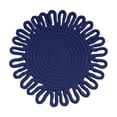 thumbnail image 2 of Nilvkv Woven Insulation Pad Kitchen Flower Shaped Placemat Handmaded Pot Mat Cup Mat Size 7X7 Inches, 2 of 6
