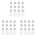 thumbnail image 1 of 36Pcs Acrylic Corner Brackets with Semitransparent Screws Clear 3-Hole Right Angle Joint Brace Brackets, 1 of 5