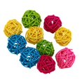 thumbnail image 1 of 10Pcs Pet Rattan Balls Toy Small Animals Parrot Birds Hamster Toy Foot 4cm, 1 of 8