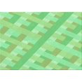 thumbnail image 1 of Ahgly Company Tapis Rectangulaire Lavable en Machine Intérieur Vert Jade Transitionnel, 2 Pieds x 4 Pieds, 1 of 7