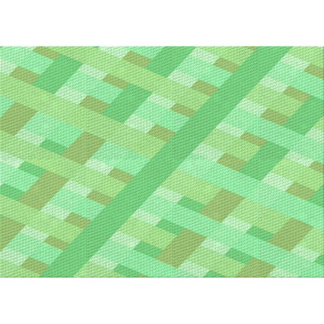 Ahgly Company Tapis Rectangulaire Lavable en Machine Intérieur Vert Jade Transitionnel, 2 Pieds x 4 Pieds