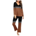 thumbnail image 1 of Birdeem Ensembles de Pyjama pour Femmes, Hauts et Pantalons Décontractés Unis, Manches 3/4, 1 of 5