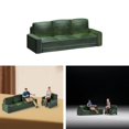 thumbnail image 1 of Baohd 1/64 Mini Ornaments Miniature Figurines Model DIY Craft Projects Lightweight Long Sofa, 1 of 9