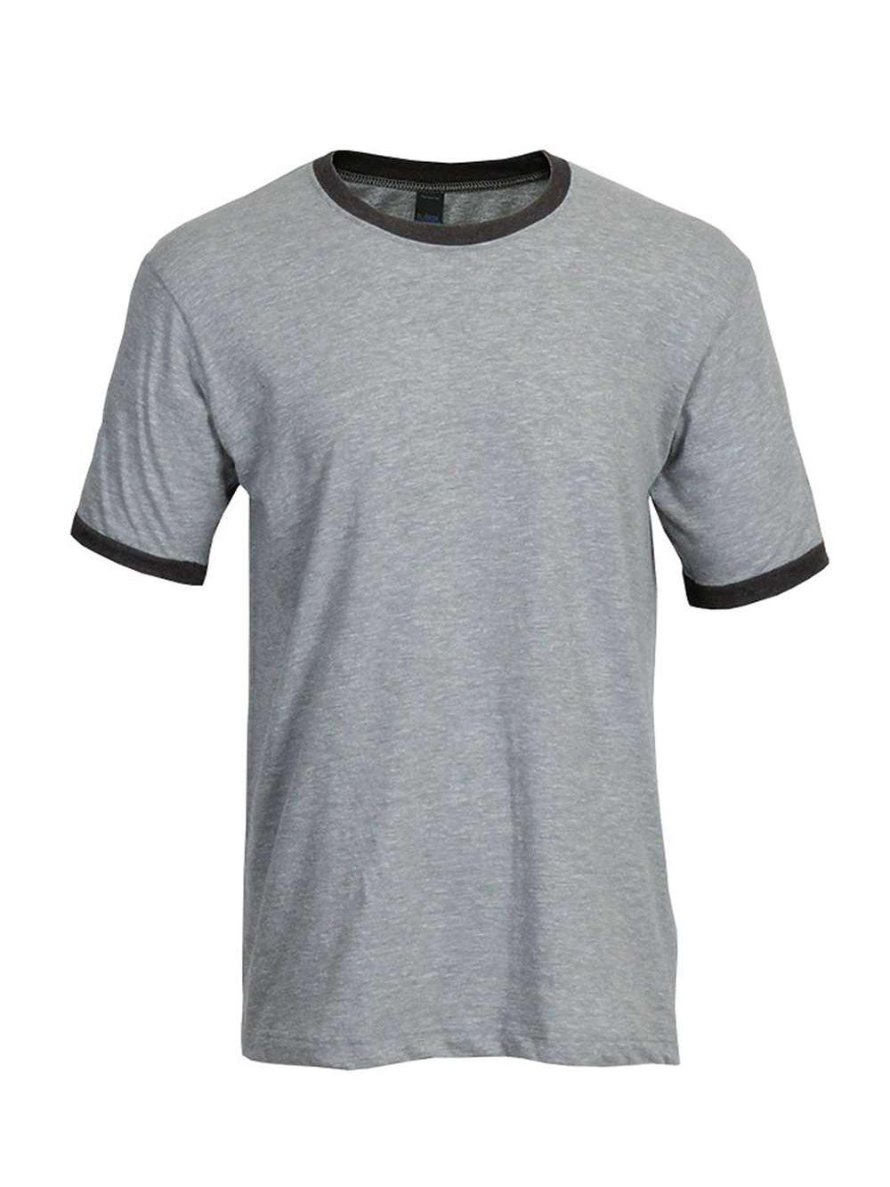 Tultex - T-Shirt Unisexe en Jersey Fin à Col Contrastant