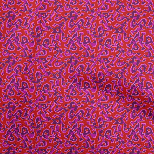 oneOone Cotton Poplin Red Fabric Abstracts Sewing Craft Projects Fabric Prints By Yard 56 Inch Wide