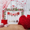 thumbnail image 4 of Simulation Rattans, 220Cm/86.6Inches Simulation 10 Heads of Rose Vines Decoration Valentine's Day Scene Setting Wall Hanging Mantel Tabletop Decor Valentine's Day Decoration, 4 of 6