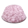 thumbnail image 2 of Hxlamzoo Fluffy Oval Area Rug, Soft Tie Dye Rug, Shaggy Colorful Rug, for Bedroom, Living Room, Teen Dorm, Baby Nursery, 11 Colors & 3 Sizes, 2 of 6