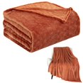 thumbnail image 1 of Fleece Blanket Textured Fuzzy Plush Throw Blanket Twin ， Soft Bed Blanket Geometric Pattern Comfy Microfiber Flannel Blankets For Couch Bed Sofa, 1 of 8