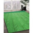 thumbnail image 3 of Ahgly Tapis Rectangulaire Lavable en Machine Intérieur Transitionnel Vert Néon, 3 Pieds x 5 Pieds, 3 of 7