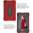 thumbnail image 3 of Mignova pour Lenovo Tab E8/TB8304F Étui pour Tablette 8,0 Pouces, Étui Hybride Robuste Antichoc avec Armure Rigide, Protection Intégrale avec Support Intégré pour Lenovo Tab E8/TB8304F 8,0 Pouces (Rouge/noir), 3 of 7