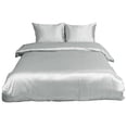 thumbnail image 1 of Unique Bargains Satin Duvet Cover Set 3 Piece and Pillow Sham Set, 1 of 9