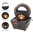 thumbnail image 4 of Desktop Fountain, Water Fountain Decoration Golden Flower  For Office, 4 of 8