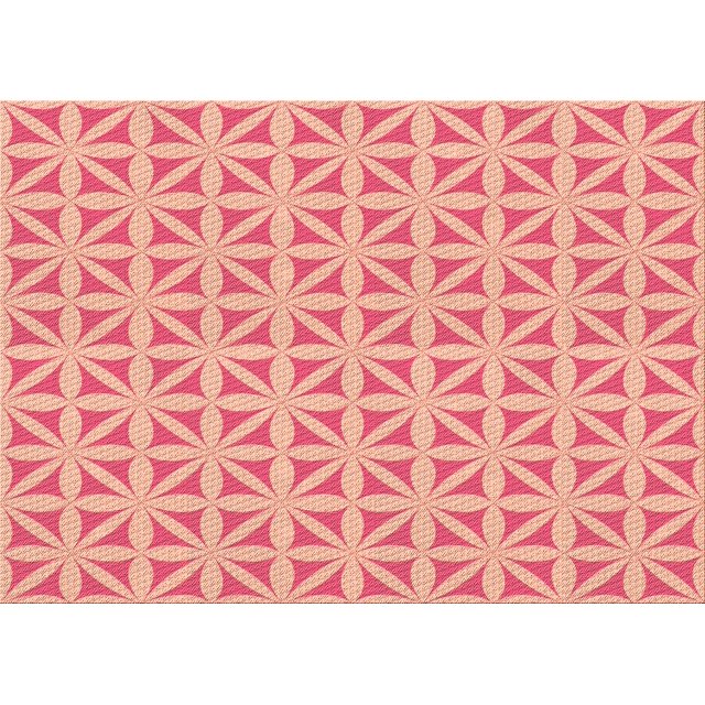 Ahgly Company Tapis Rectangulaire Rouge Lavable en Machine, 6 Pieds x 9 Pieds