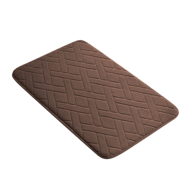 TIMIFIS Bathroom Rugs Thickened Slow Antimissile Foam Fleece Absorbent Floor Mat Kitchen Mat Bathroom Non-Slip Mat 40X60cm Carpet Rug