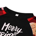 thumbnail image 2 of Pyjamas de Noël Assortis pour la Famille, Manches Longues, Hauts Raglan à Lettres + Ensemble Pantalon à Motif, 2 of 8