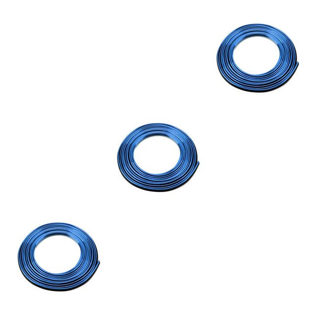 stanreset 5M Line Car Interior Decor Strip Red Point Edge Gap Door Panel Accessories TrimM blue 3Set