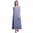thumbnail image 1 of Bimba Robe de Nuit en Rayonne Imprimée pour Femmes, Sans Manches, Tenue de Nuit, Robe Maxi - TG, 1 of 5