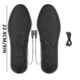 thumbnail image 3 of Hearth & Gear USB Heated Insoles Gender Neutral Velvet Inner Heaters Heat The Soles Of Shoes Suitable For Cold Weather under Desk Elliptical Pedal Exercises Bands for Men Exercise Bands Resistance, 3 of 7