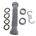 thumbnail image 2 of Expandable Flexible P Trap Pipe Kit, Leakproof Adjustable Engineering Plastic Single Kitchen Sink P Trap Pipe Kit Space Saving with Seal Circle for Maintenance, 2 of 7