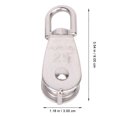 thumbnail image 4 of EeaseCA 3pcs Single Pulley Stainless Steel Wire Rope Crane Single Wheel Swivel Lifting Rope Pulley (15/20/25 Single Pulley Each 1pc), 4 of 7