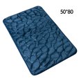 thumbnail image 3 of ZheElen Embossed Bath Mat Quick-Drying Solid Color Shower Absorbent Bathroom Rug Large Kitchen Washroom Door Bathmat Kids Safety Dark Blue 50x80cm, 3 of 8