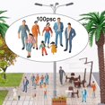 thumbnail image 4 of lionlar Mini Hand Painted Figures Scenery Assorted Poses Toys Tiny Sand Table PVC People 20pcs 50th, 4 of 8