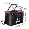 thumbnail image 1 of EVA Folding Fishing Bucket Live Fish Box Portable Fish Sea fishing box, 1 of 9