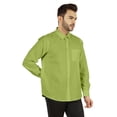 thumbnail image 3 of Bestman Long Sleeve Cotton Flex Shirt For Mens Button Downt W/ Patch Pocket Office Wear, 3 of 7