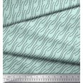 thumbnail image 3 of Soimoi Green polyester Crepe Fabric Dot Abstract Print Sewing Fabric Yard 52 Inch Wide, 3 of 5