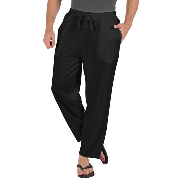Inkmeso Solid Casual Bottom For Men's Lightweight Cotton Track Pants For Sleep/Workout Pajamas