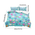 thumbnail image 3 of Easter Duvet Cover and Pillowcases | Cartoon Rabbit and Egg Printed Bedding | Soft Microfiber Bed Linens | Holiday Homes Decor for Bedroom, Guest Room, Vacation Home, 3 of 6