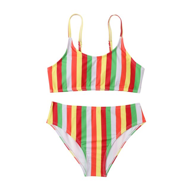 CHUANK 8-12Years Girl Bikini Bathing Suit Set 2 Piece Beach Swimsuit