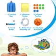 thumbnail image 3 of Costway Inflatable Water Slide Giant Bounce Castle w/Dual Climbing Walls Blower Excluded, 3 of 9