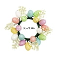 thumbnail image 3 of Easter Table Decoration Candlestick Wreath Centerpiece Multicolor Foam 20 cm x 20 cm, 3 of 6