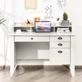 thumbnail image 4 of Costway Computer Desk PC Laptop Writing Table Workstation Student Study Furniture White, 4 of 10